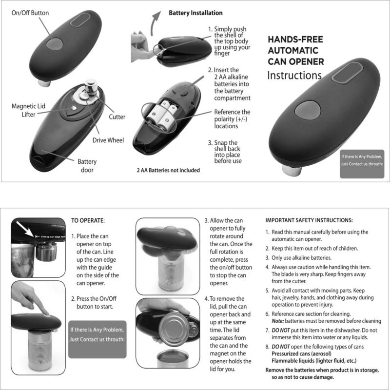 Electric Can Opener A