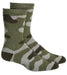 3 Pack Sun + Stone Men's camouflage pattern Socks Color Green Camo One Size NWT