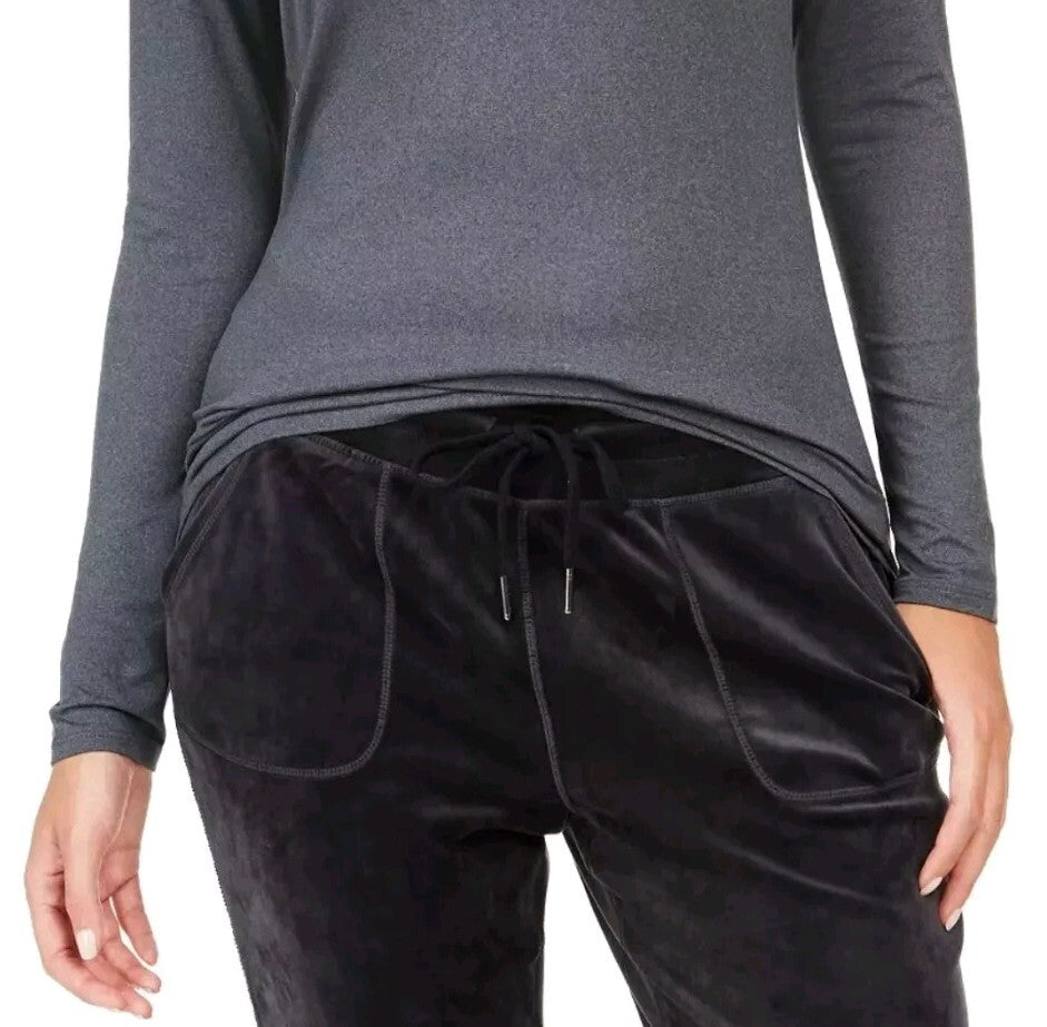 32 Degrees Women's Cozy Heat Long Sleeve Scoop Neck Top Charcoal Size XS New 