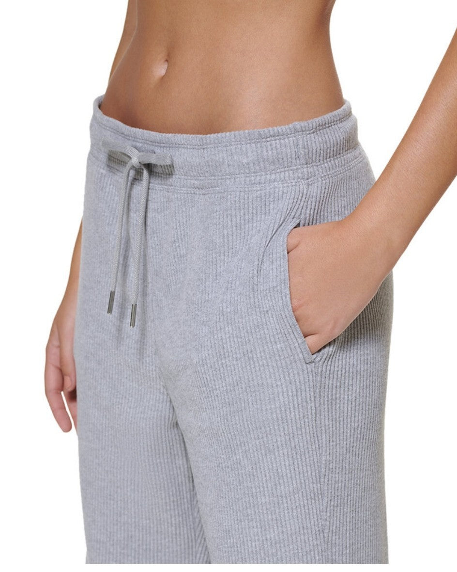 Calvin Klein Women's Performance High Waist Ribbed Jogger Relaxed Sweatpants NWT