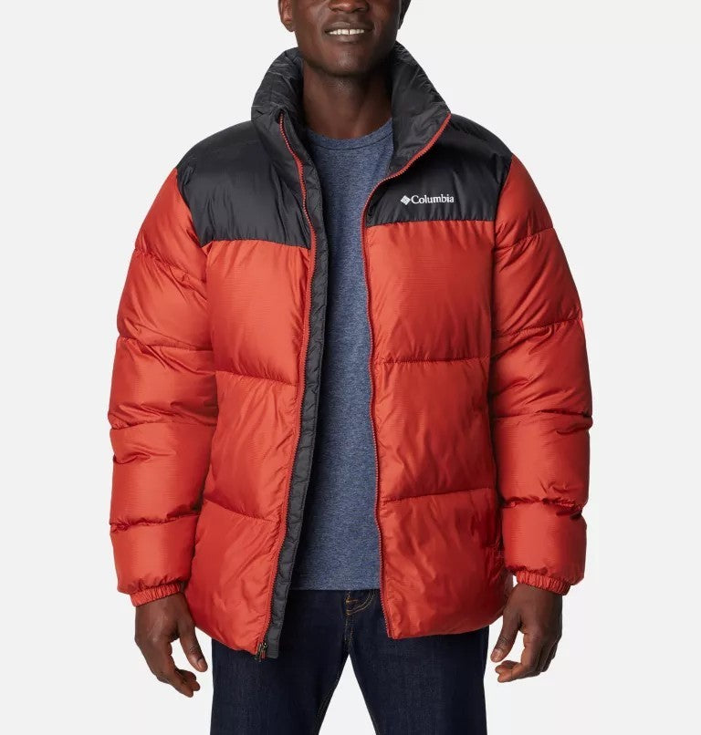 Columbia Men's Puffect™ II Puffer Logo JacketRed / Black Size Medium  New