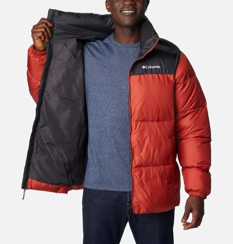 Columbia Men's Puffect™ II Puffer Logo JacketRed / Black Size Medium  New