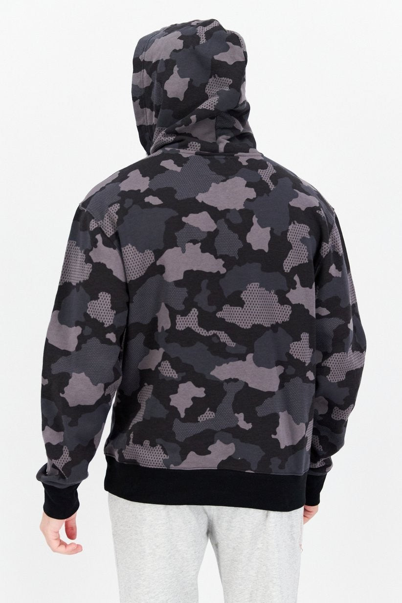 Champion Mens Urban Pursuits Standard Fit Camouflage Fleece Hoodie Mesh Gray NWT