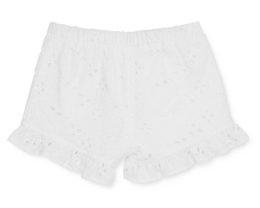 Sovereign Code Girls' Eyelet Cotton Shorts - Big Kid Color White Size 8 NWT