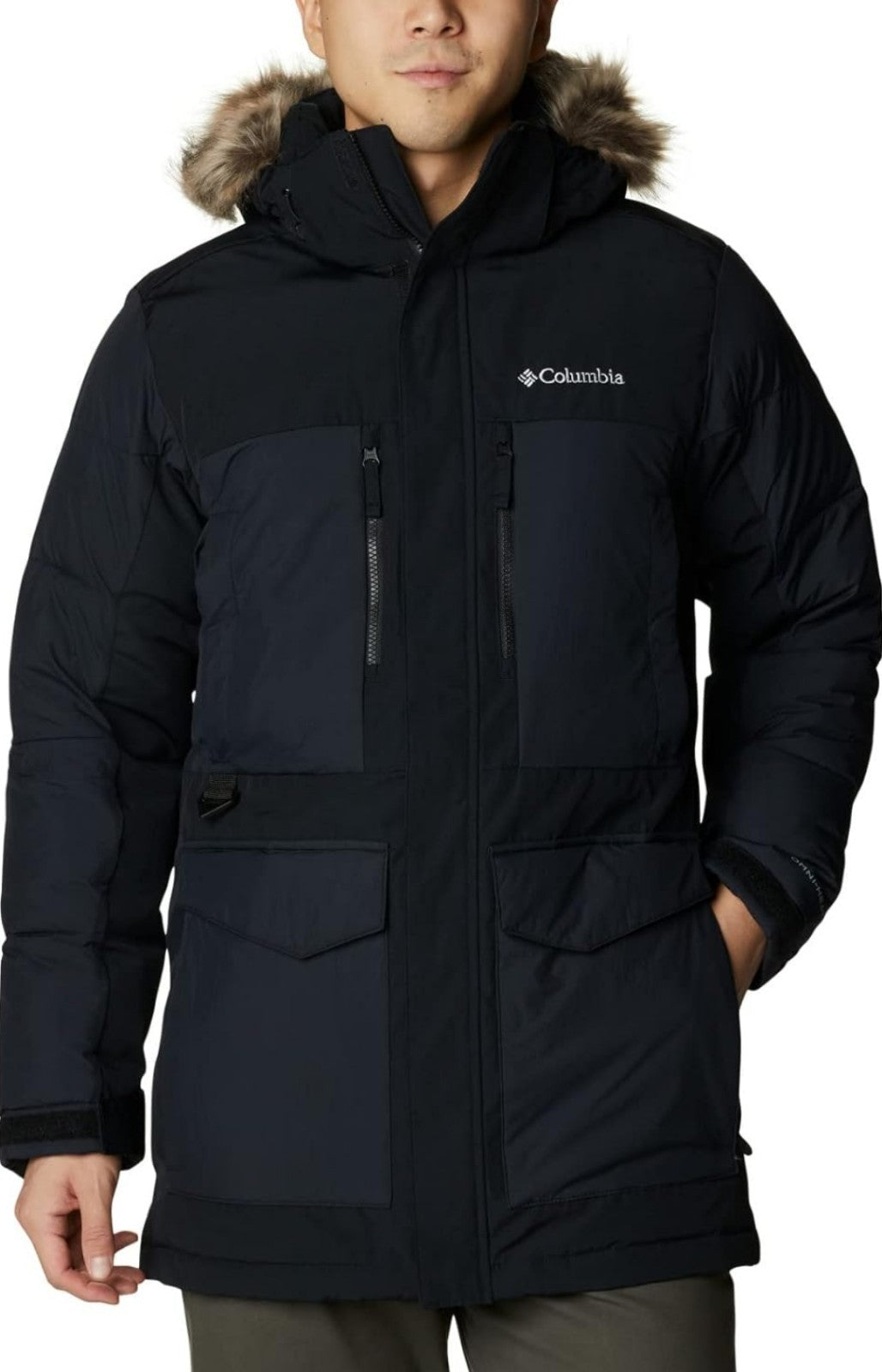 Columbia Men's Marquam Peak Fusion Insulated Parka II Hooded Jacket Black XL NWT