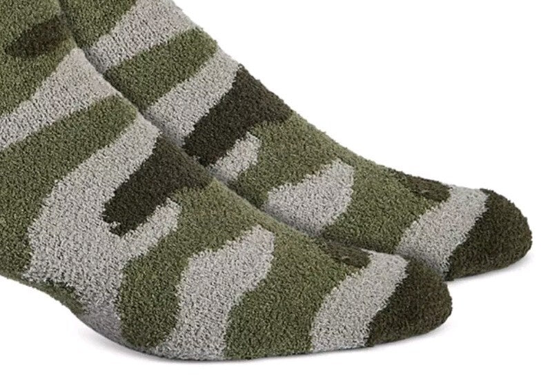 3 Pack Sun + Stone Men's camouflage pattern Socks Color Green Camo One Size NWT