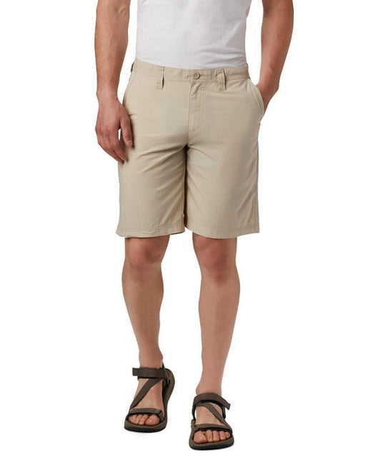 Columbia Men's 10" Washed Out Cotton Chino Classic Fit Short Color Fossil New