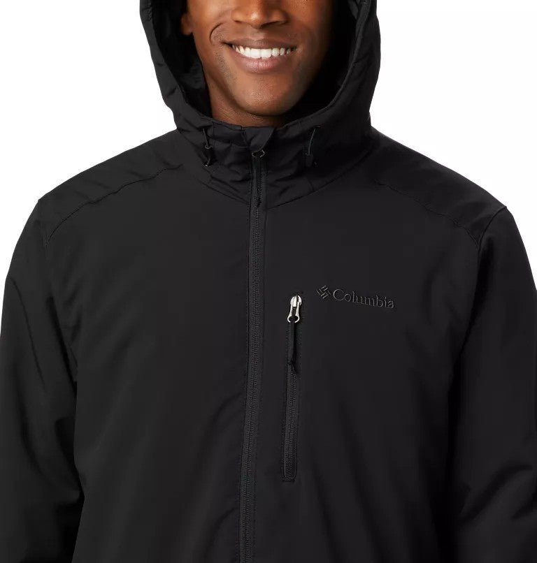Columbia Men's Gate Racer Softshell Outdoor Coat Jacket Color Black Size Small 