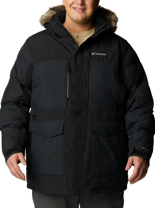 Columbia Men's Marquam Peak Fusion Insulated Parka II Hooded Jacket Black XXL