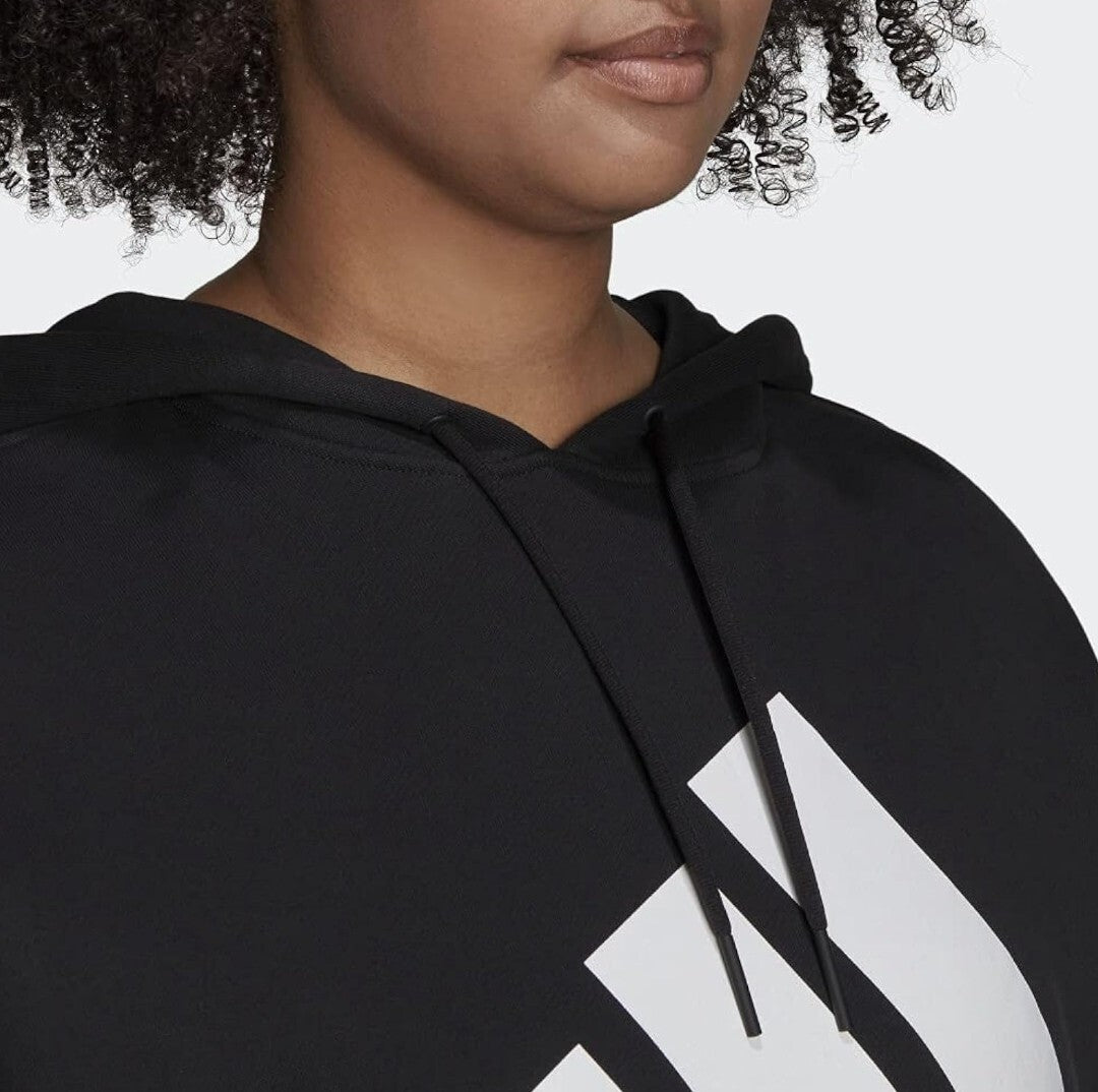 adidas Women's Sportswear Future  Icons Graphic Logo 3B Hoodie Plus Black 2X, 4X