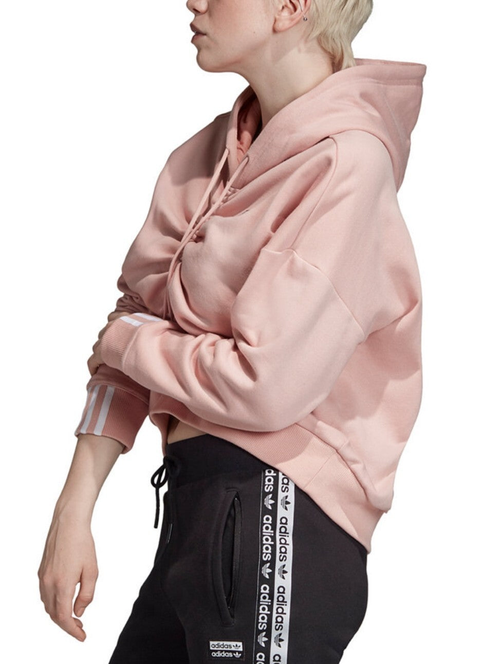 adidas Originals Women's Pink Spirit Rouged Hoodie Sweatshirt Large New