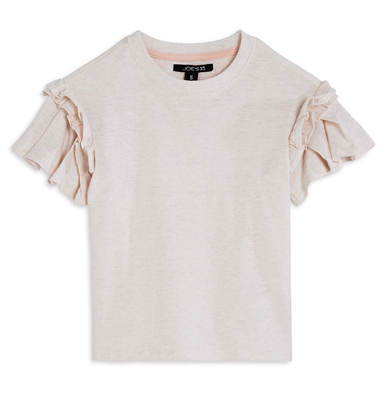 Joe's Jeans Girls' Renn Cotton Blend Ruffled Sleeve Tee Little & Big Kid New