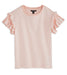 Joe's Jeans Girls' Renn Cotton Blend Ruffled Sleeve Tee Little & Big Kid New