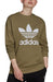 adidas Women's Cotton Logo Graphic Crew Sweatshirt Size XL Orbit Green NWT