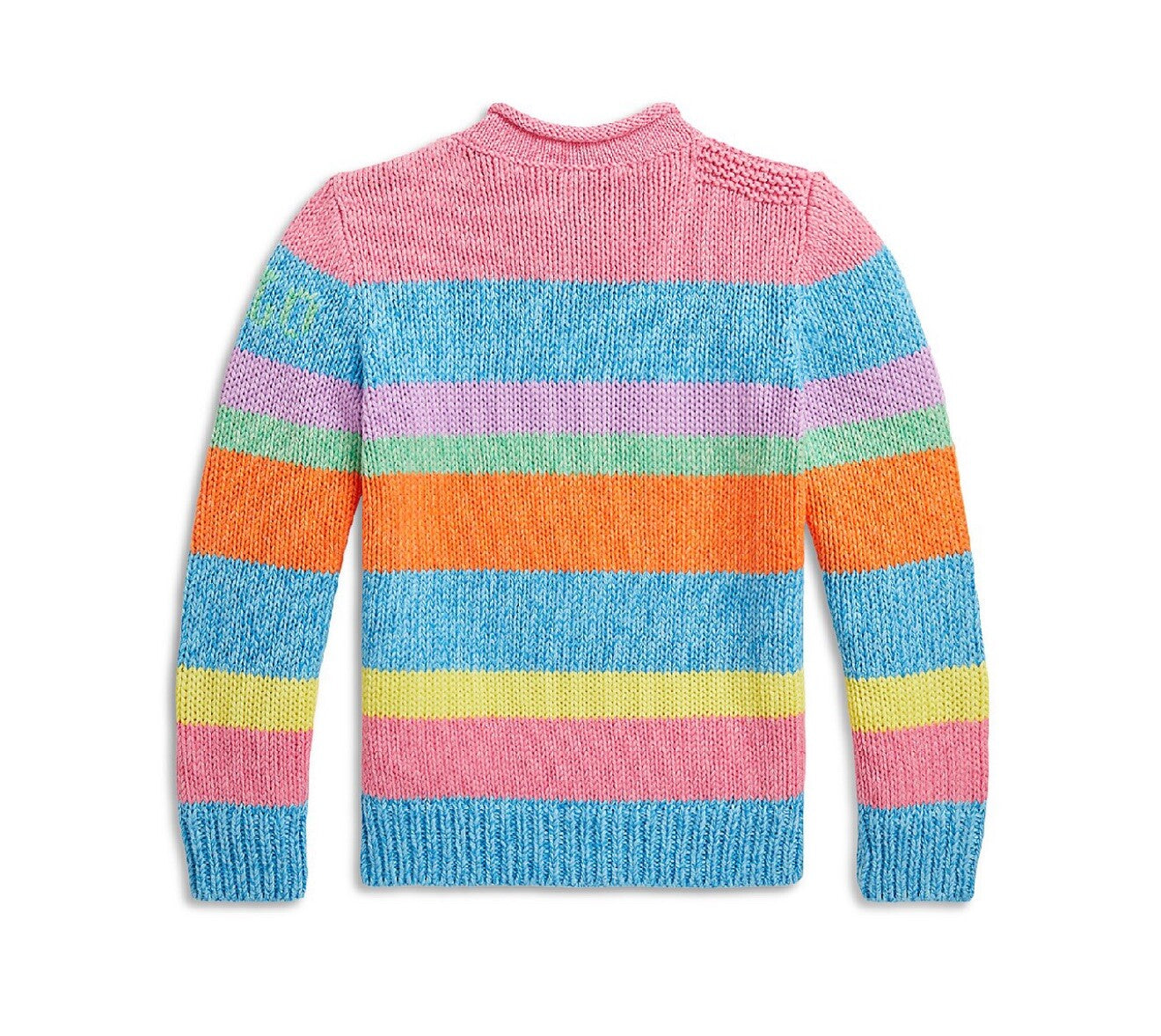 Polo Ralph Lauren Girls' Striped Cotton Rollneck Sweater - Little Kid, Big Kid