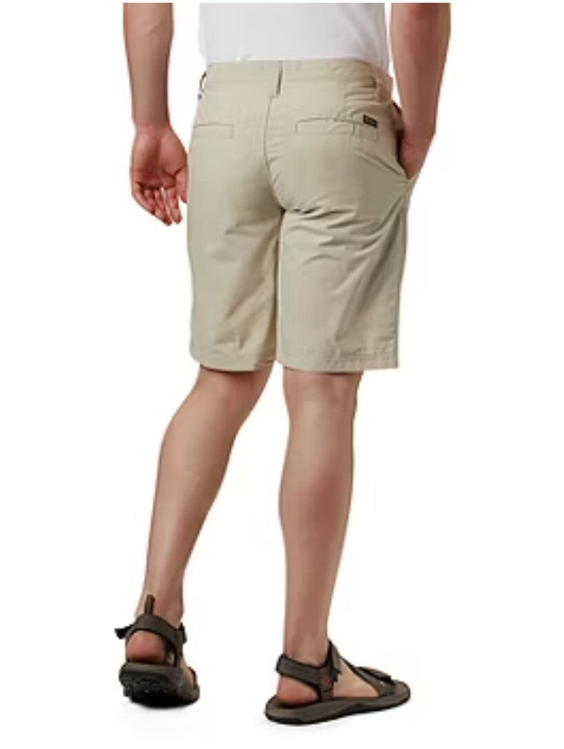 Columbia Men's 10" Washed Out Cotton Chino Classic Fit Short Color Fossil New