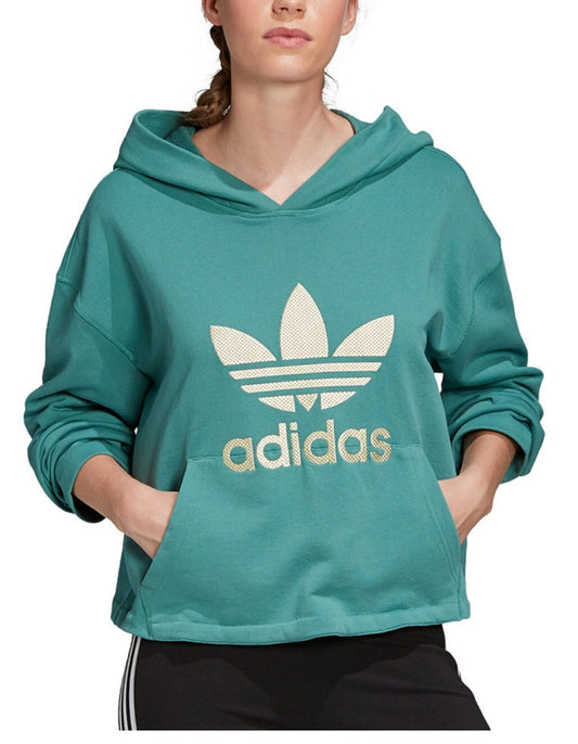 adidas Women's Originals Logo Applique Hoodie, Sweatshirt Size X-Small, Small 