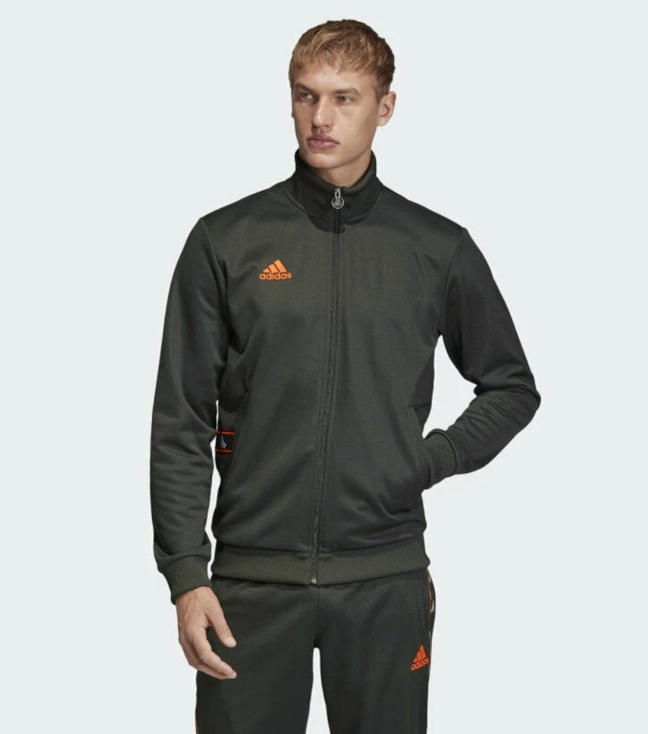 Adidas Men's Tango Heavy Club Track Jacket DZ9611 Dark Green Size 2XL NWT