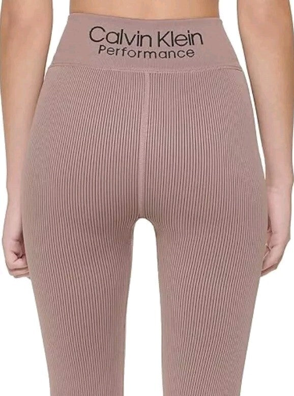 Calvin Klein Womens Ribbed High Waist 7/8 Color Secret MSRP $70 NWT