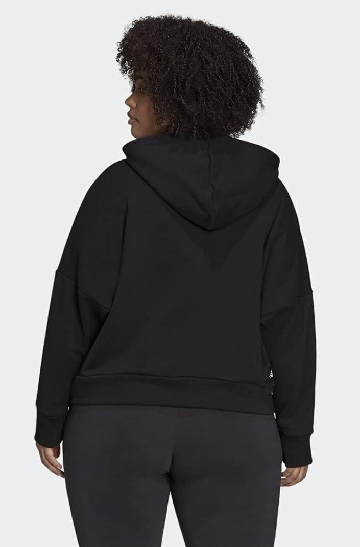 adidas Women's Sportswear Future  Icons Graphic Logo 3B Hoodie Plus Black 2X, 4X