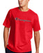 Champion Men's Mini C Script Logo Classic Jersey Tee Scarlet Red Small NWT