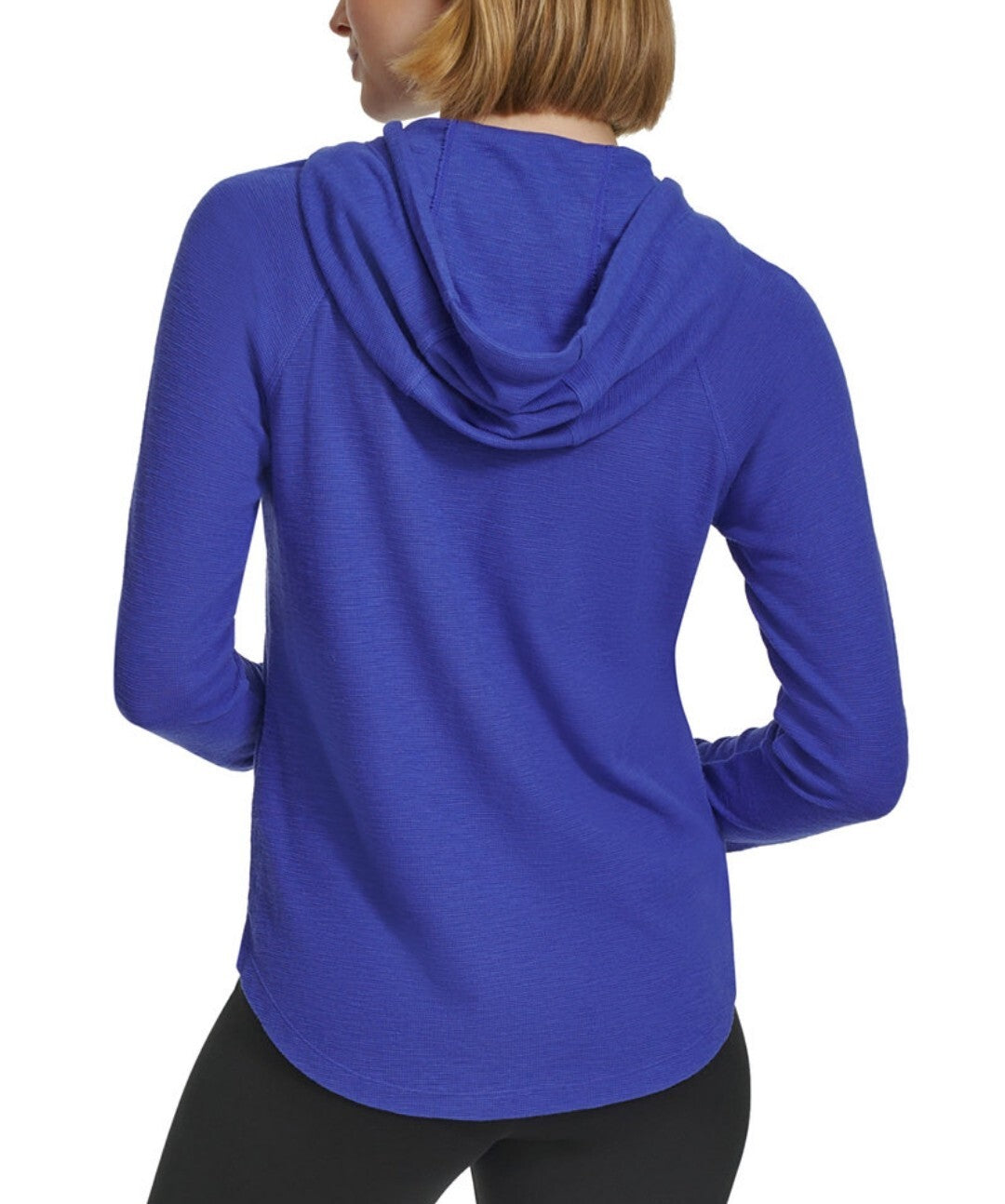 Calvin Klein Women's Performance Ruched-Sleeve Zip Hoodie Size XS Luna NWT