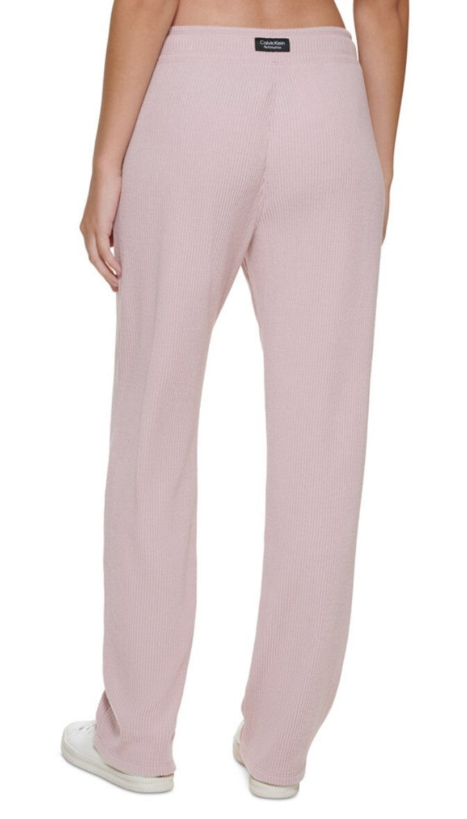 Calvin Klein Women's Performance High Waist Ribbed Jogger Relaxed Sweatpants NWT