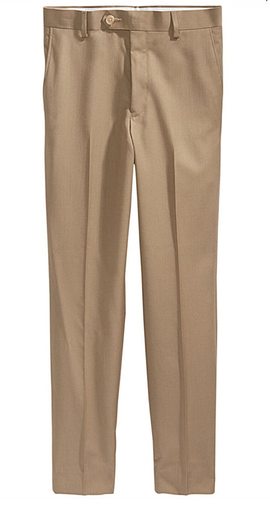 Lauren Ralph Lauren BIG KIDS / BOYS Tan DRESS PANTS 18H X 34W Stretch Pant New