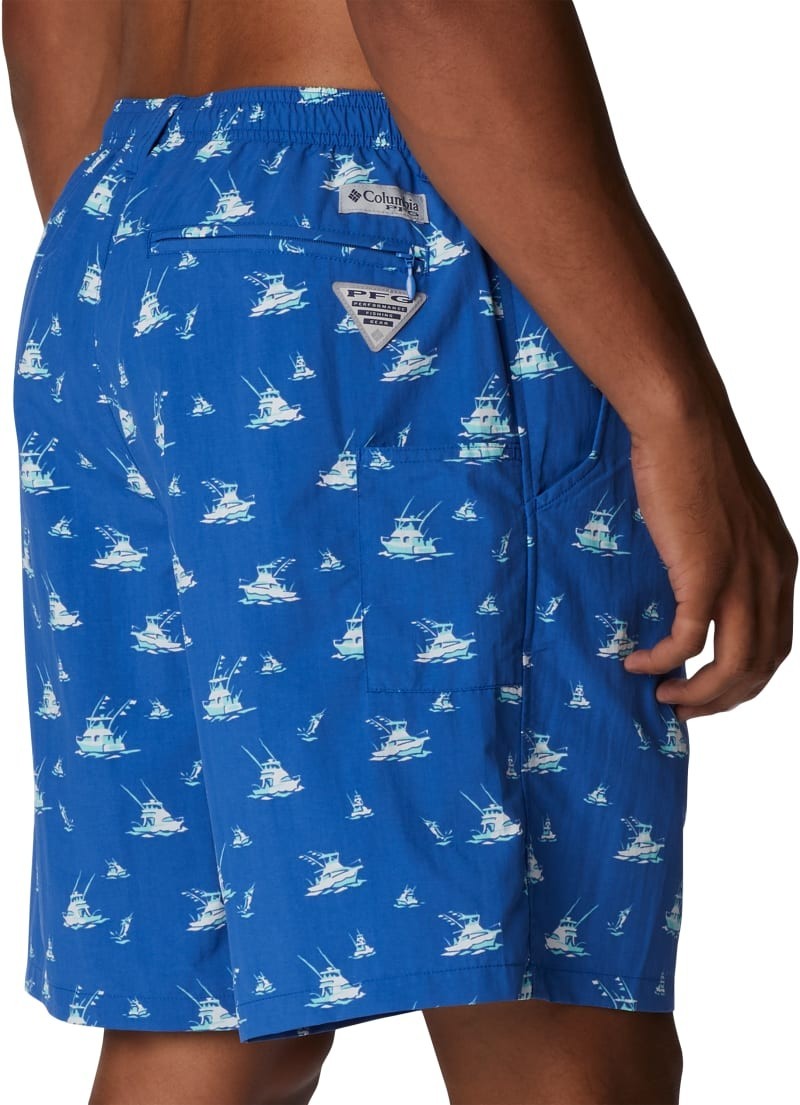 Columbia Men's PFG Super Backcast Swim Shorts Color Vivid Blue Deep Small, XXL