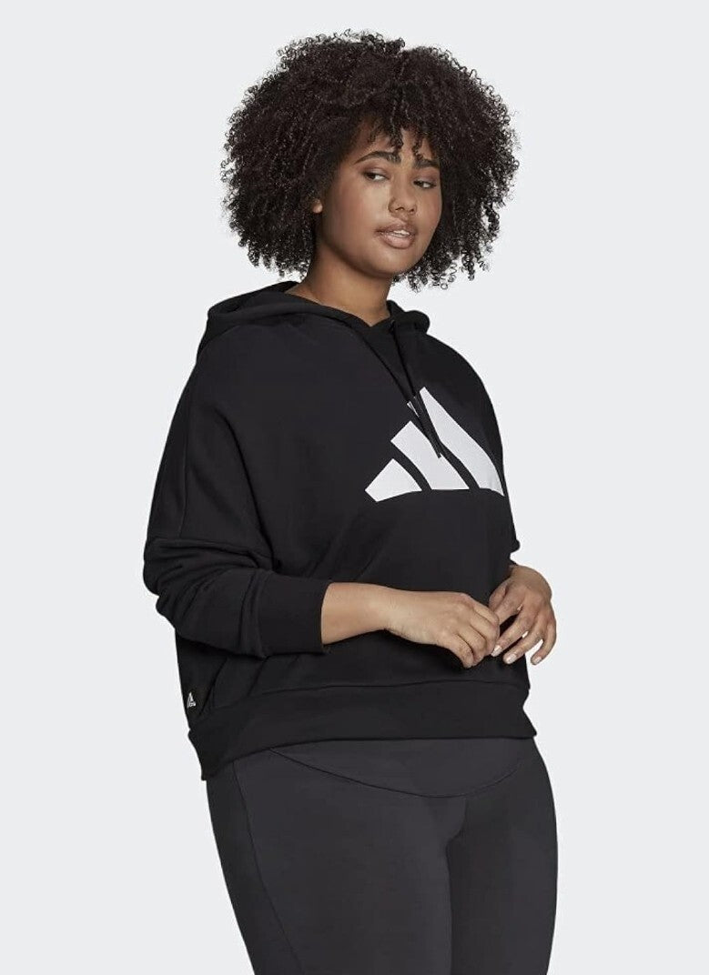 adidas Women's Sportswear Future  Icons Graphic Logo 3B Hoodie Plus Black 2X, 4X