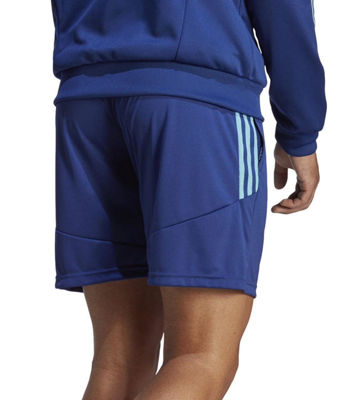 Adidas Men's Lightweight Three Stripe 8 Track 1/4 Shorts Size XX-Large Blue NWT