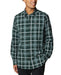 Columbia Men's Big & Tall Vapor Ridge III Plaid Button Down Shirt 2XT Green New