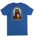 COLUMBIA Men's Classic Fit Bear Logo Graphic T Shirt Vivid Blue XXL NWT