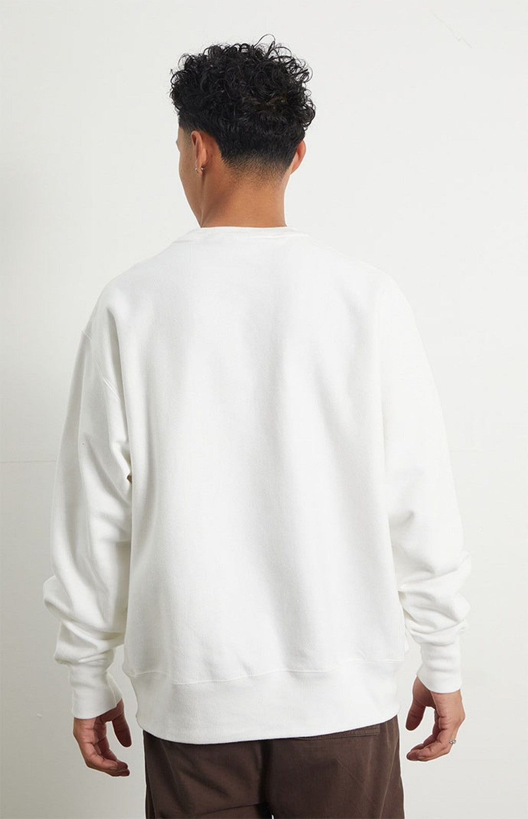 Champion Men's Reverse Weave Crewneck Sweatshirt Size Large Color White NWT