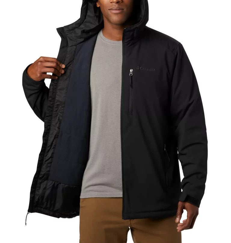 Columbia Men's Gate Racer Softshell Outdoor Coat Jacket Color Black Size Small 