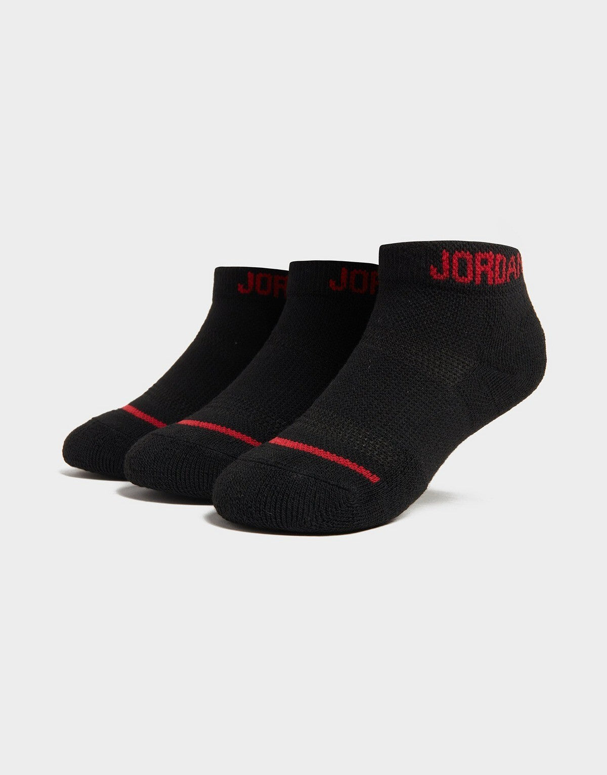 Air JORDAN Kids 3-Pack Jordan Basketball Low Cut Socks Black Size  7C-10C NWT