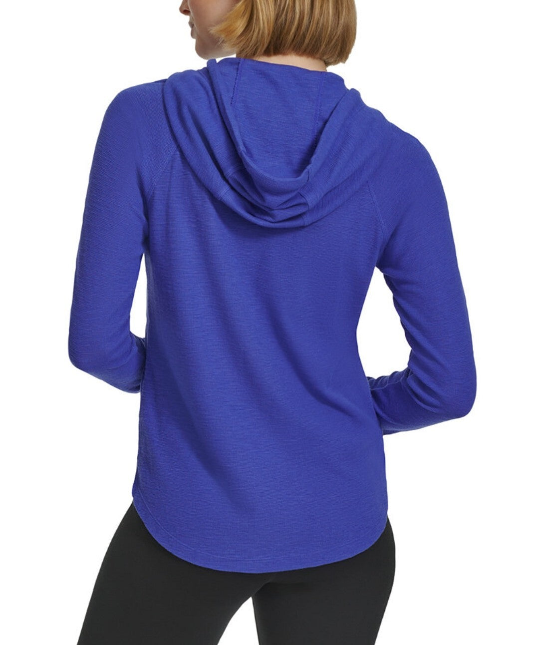 Calvin Klein Women's Performance Ruched-Sleeve Zip Hoodie Size XS Luna NWT