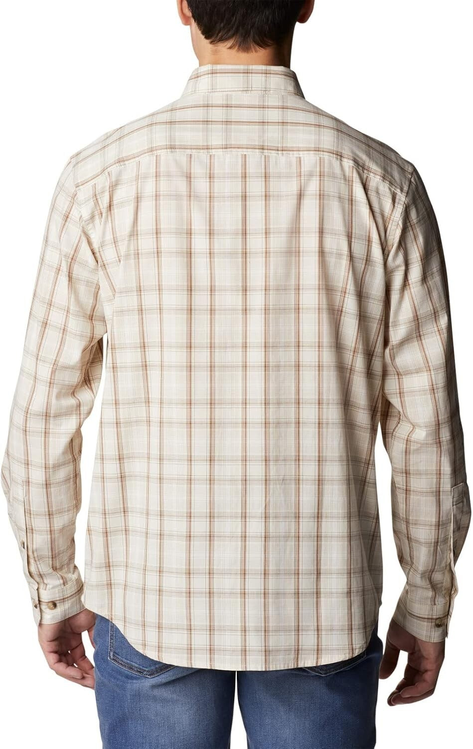 Columbia Men's Rapid Rivers II Long Sleeve Shirt Chalk Soft Multi Size Small 