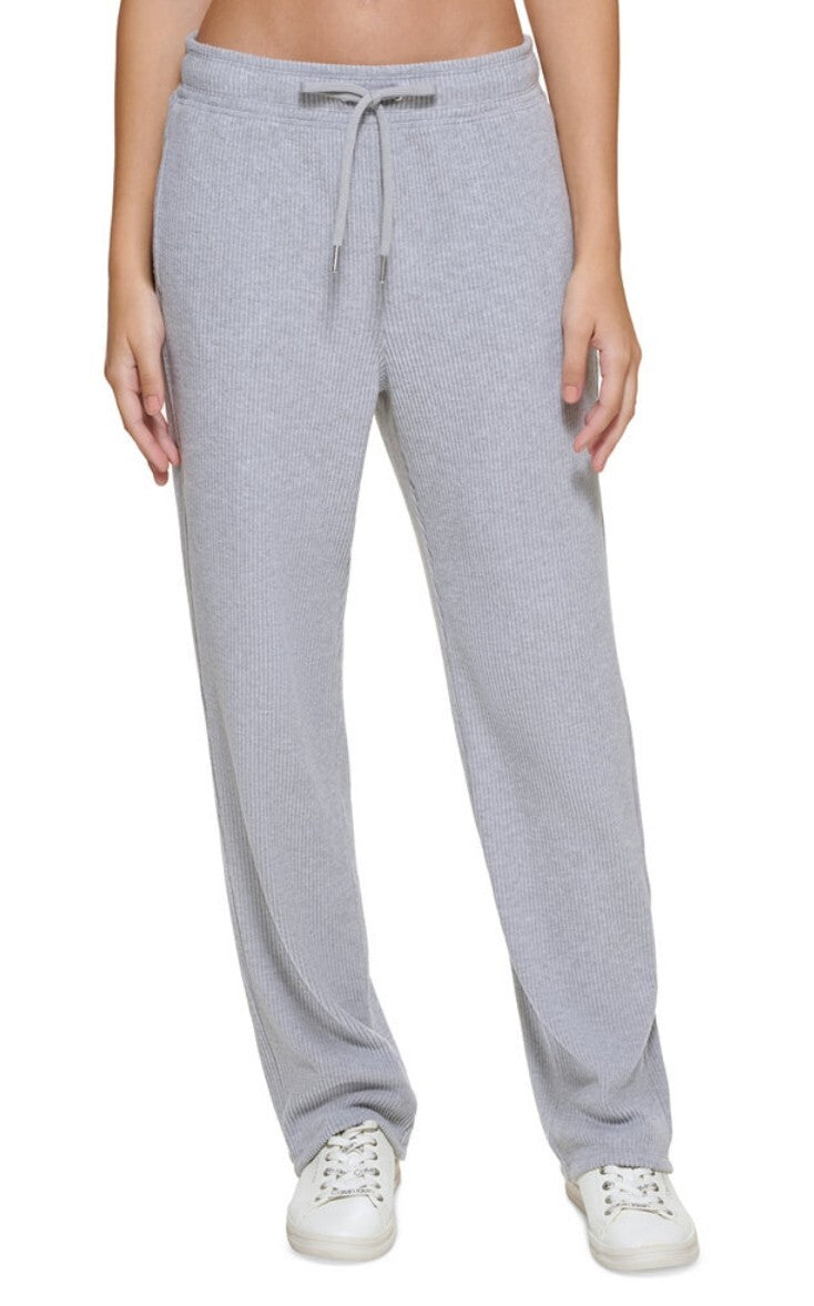 Calvin Klein Women's Performance High Waist Ribbed Jogger Relaxed Sweatpants NWT