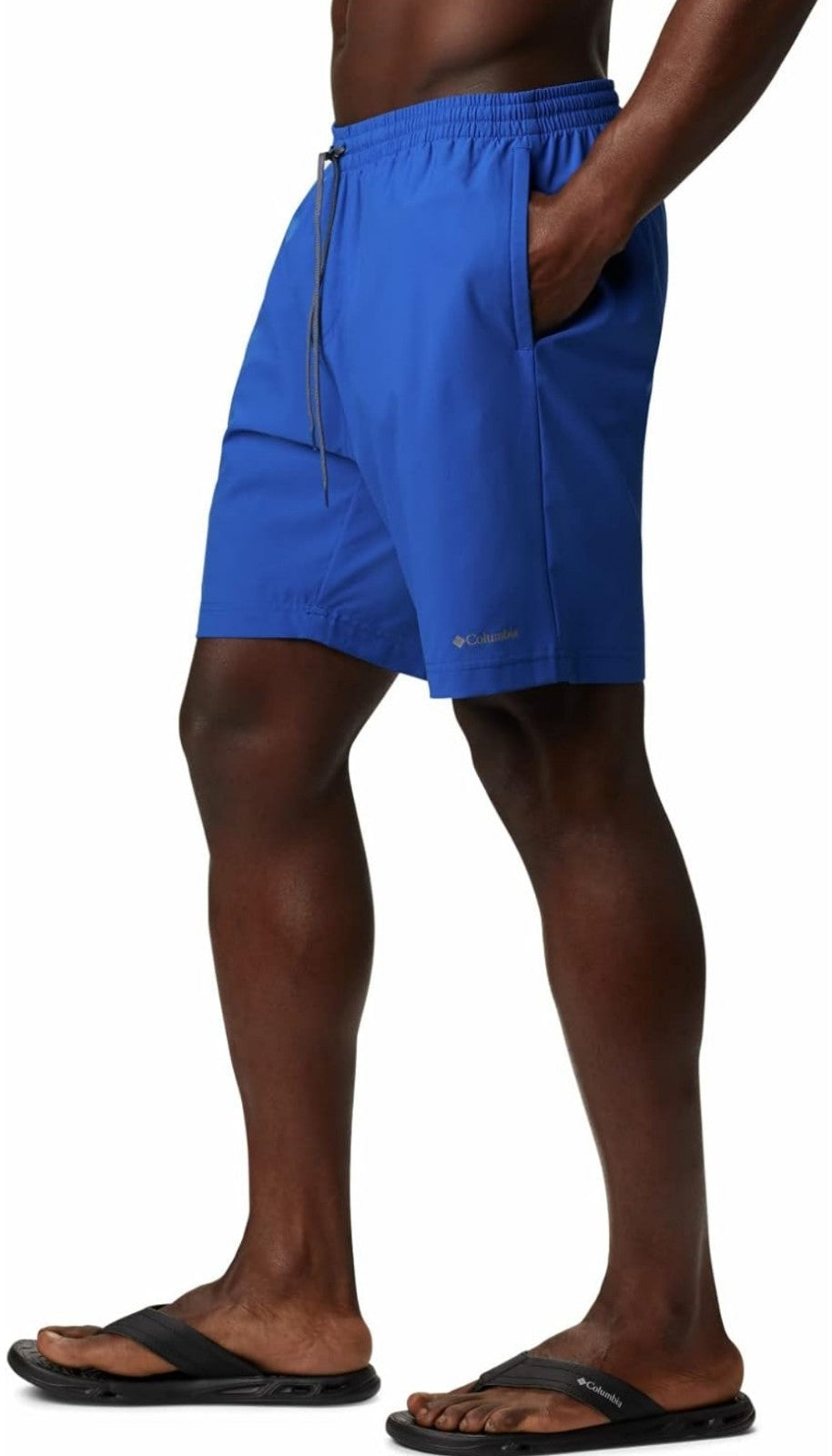 Columbia Men's Comfort Summertime Stretchable Drawstring Shorts Blue NWT