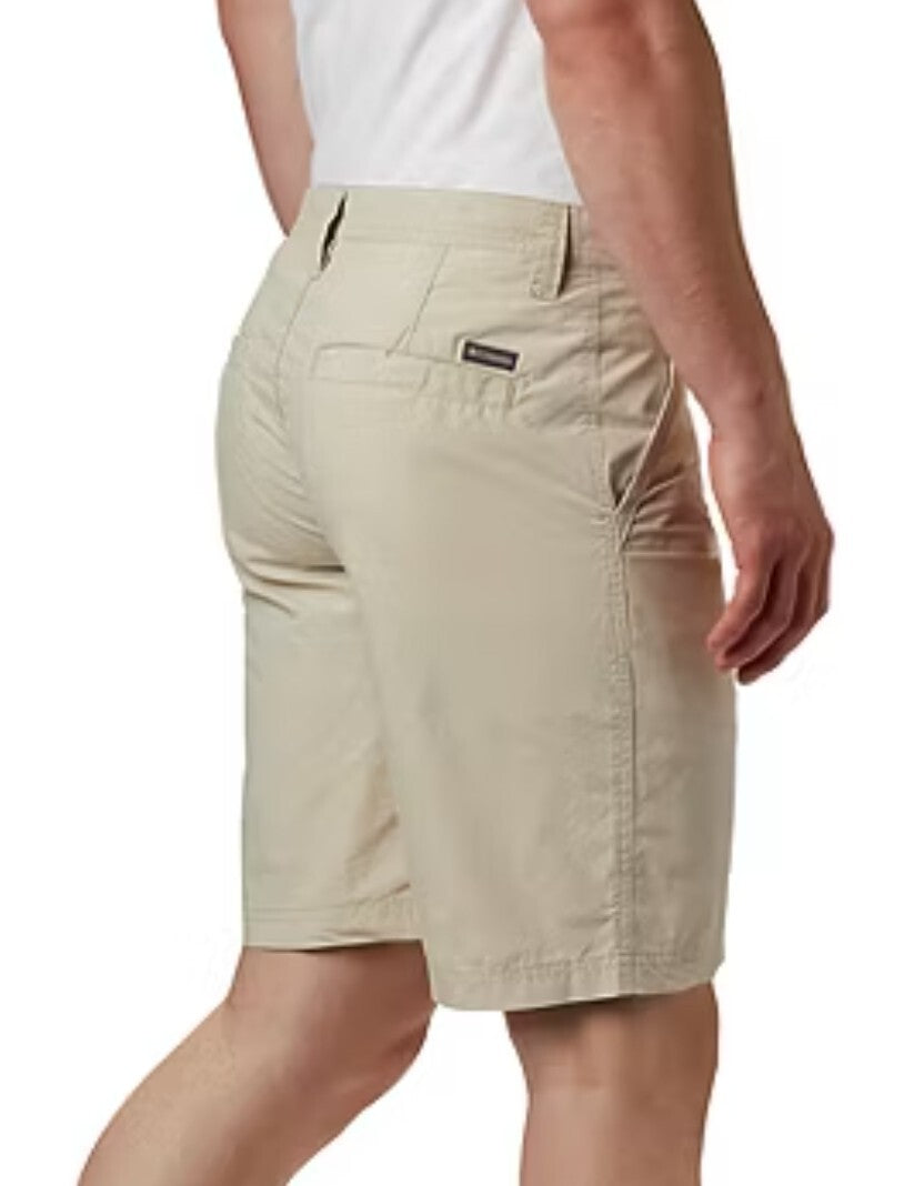 Columbia Men's 10" Washed Out Cotton Chino Classic Fit Short Color Fossil New