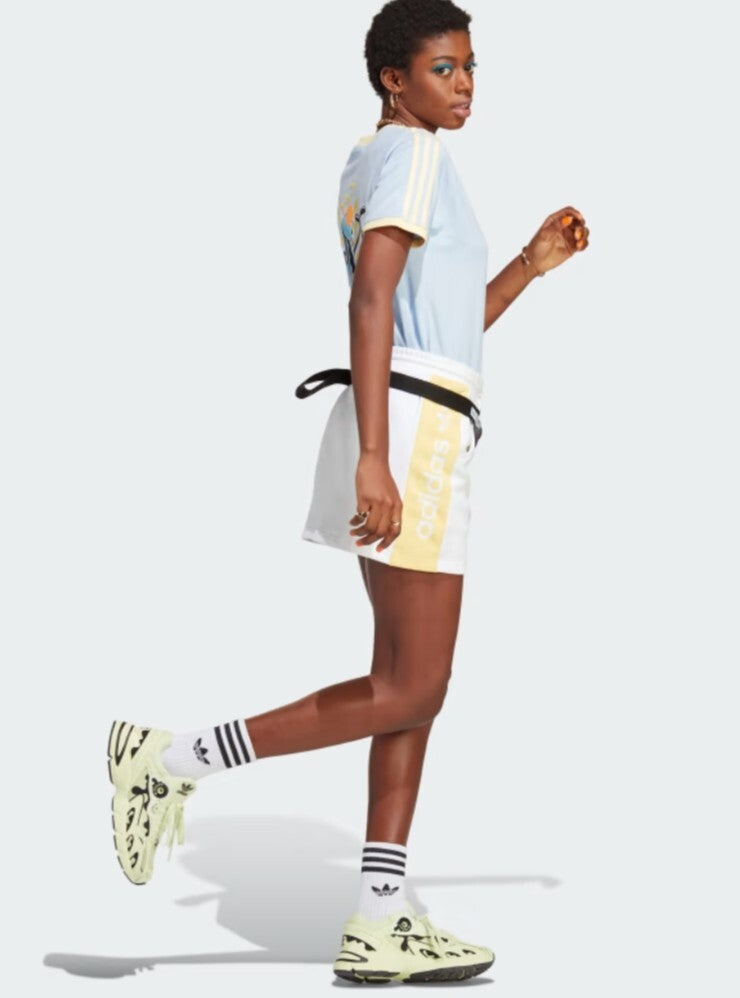 Adidas Originals Women's White Logo Side Panel Fleece Sweat Skirt Size M NWT