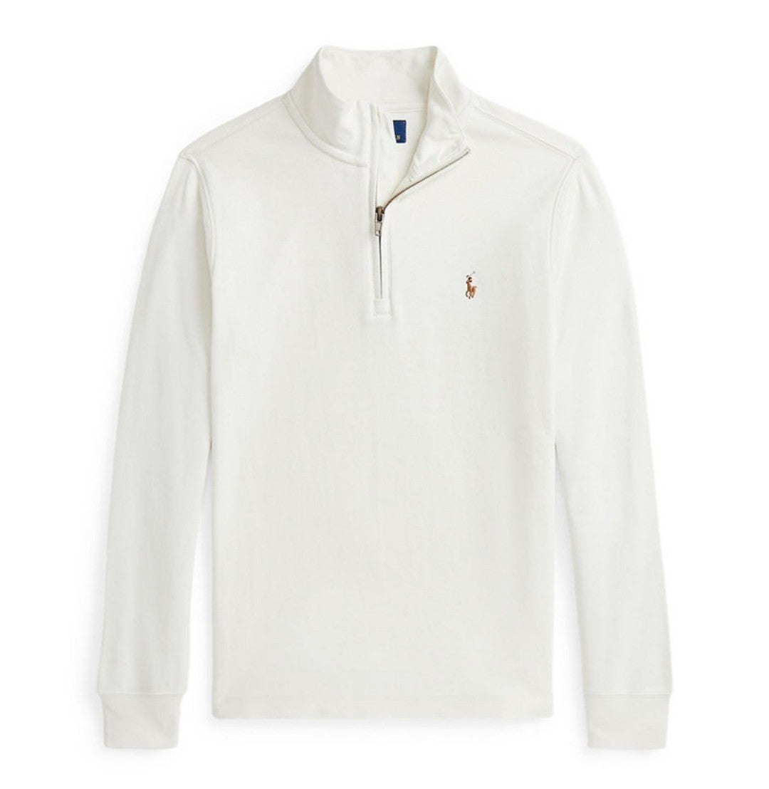 POLO RALPH LAUREN Boys Big Kids Cotton Interlock Quarter-Zip Pullover M (10-12)