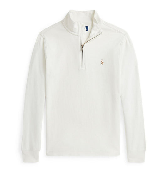 POLO RALPH LAUREN Boys Big Kids Cotton Interlock Quarter-Zip Pullover M (10-12)