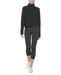 Calvin Klein Women's Performance Ribbed Turtleneck Sweater Black Small, Large 