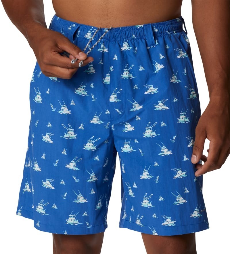 Columbia Men's PFG Super Backcast Swim Shorts Color Vivid Blue Deep Small, XXL
