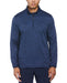 PGA TOUR Men Two Tone Space Dyed Quarter Zip Golf Pullover Top Peacoat Heather 