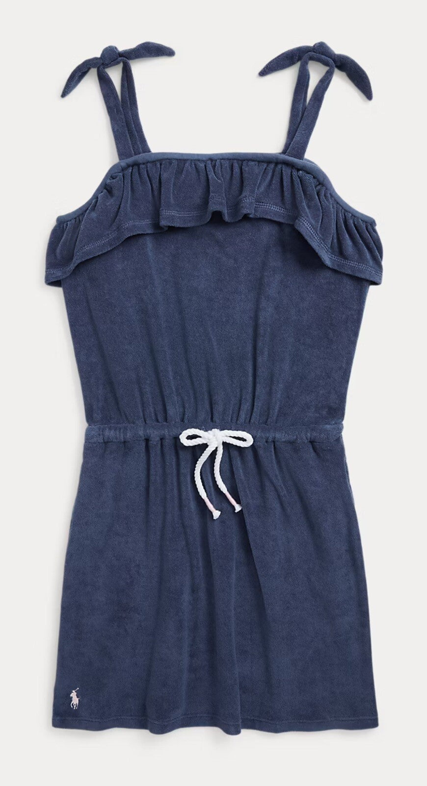 Polo Ralph Lauren Big & Little Kids Ruffled Cotton-Blend Terry Cover-Up Swimsuit
