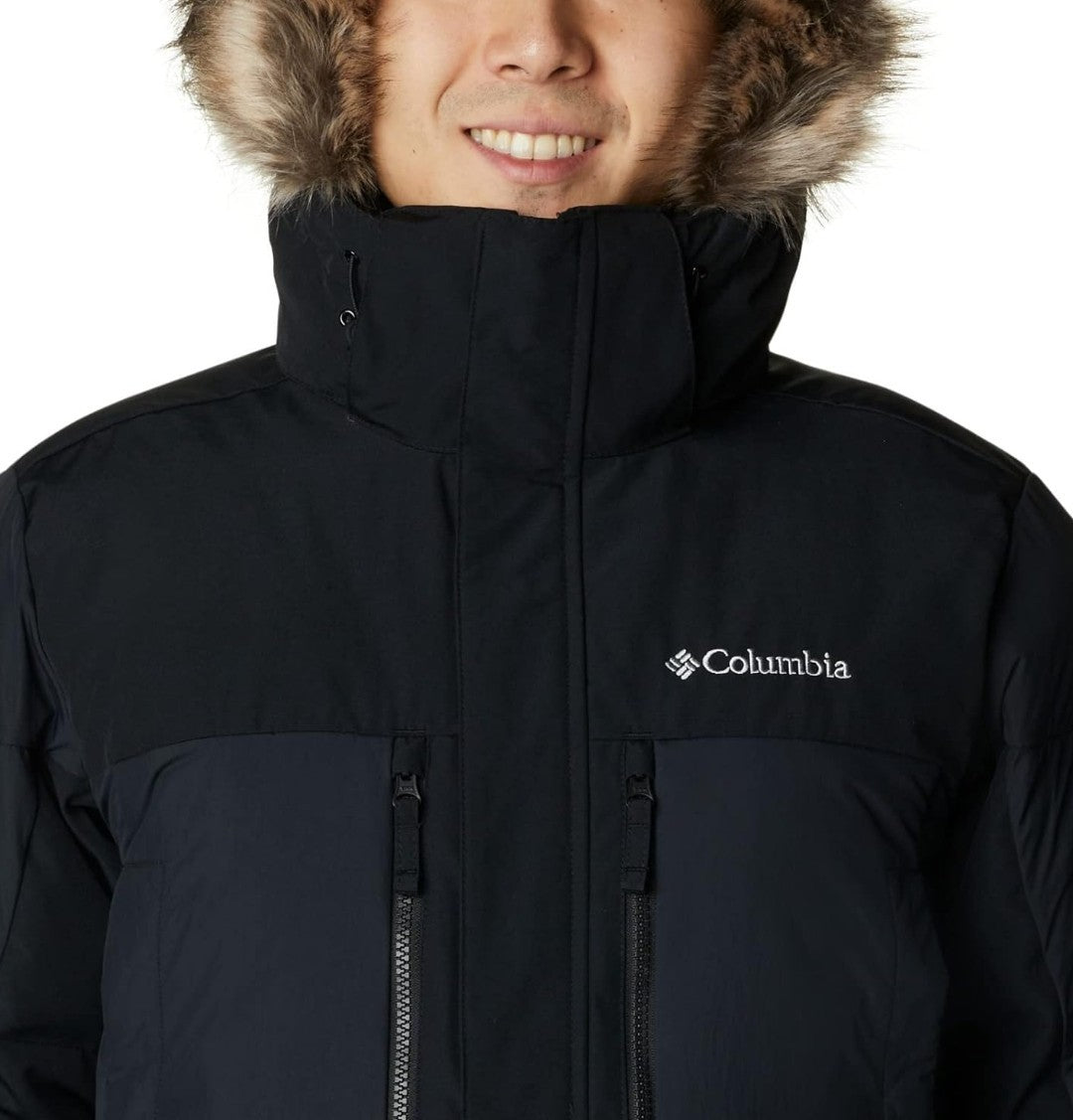 Columbia Men's Marquam Peak Fusion Insulated Parka II Hooded Jacket Black XL NWT