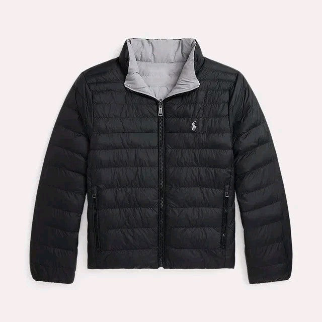 POLO RALPH LAUREN Kids Unisex P-Layer 2 Reversible Polo Pony Quilted JacketXL